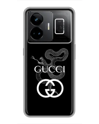 Чохол для Realme GT3 з картинкою «Gucci — срібна змія»