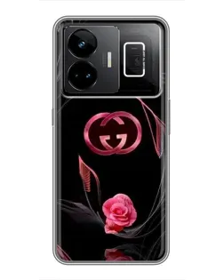 Чохол для Realme GT3 з картинкою «Gucci — неонова троянда»