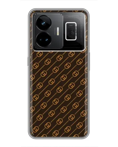 Чохол для Realme GT3 з картинкою «Gucci — золоті діагоналі»