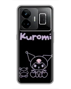 Чехол для Realme GT3 с картинкой «Kuromi — черный минимализм» Чехол для Realme GT3 с картинкой «Kuromi — черный минимализм»