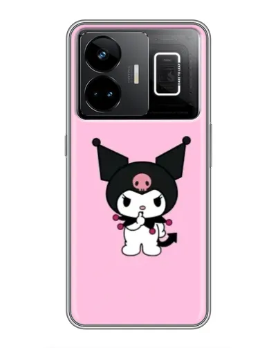 Чехол для Realme GT3 с картинкой «Kuromi — розовая нежность»