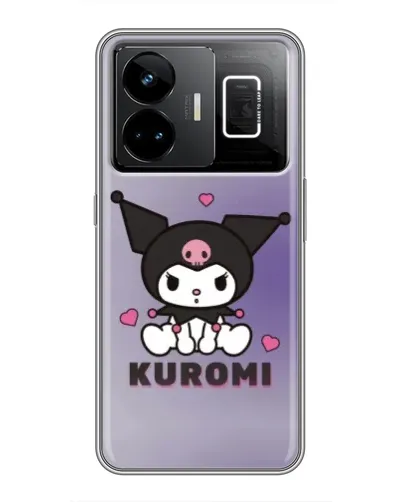 Чехол для Realme GT3 с картинкой «Kuromi — фиолетовый арт»