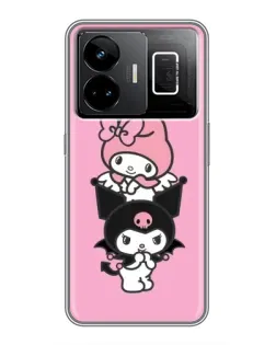 Чехол для Realme GT3 с картинкой «Трио My Melody и Kuromi» Чехол для Realme GT3 с картинкой «Трио My Melody и Kuromi»