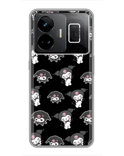 Чехол для Realme GT3 с картинкой «Черный паттерн Kuromi» Чехол для Realme GT3 с картинкой «Черный паттерн Kuromi»