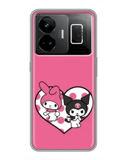 Чехол для Realme GT3 с картинкой «Kuromi и My Melody» Чехол для Realme GT3 с картинкой «Kuromi и My Melody»