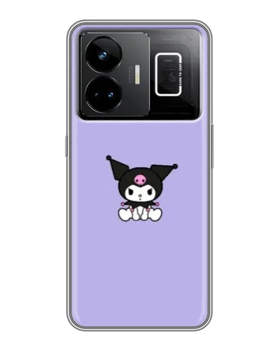 Чехол для Realme GT3 с картинкой «Kuromi — фиолетовый минимализм»