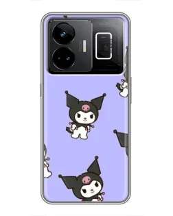 Чехол для Realme GT3 с картинкой «Паттерн с Kuromi» Чехол для Realme GT3 с картинкой «Паттерн с Kuromi»