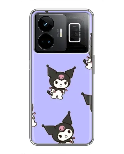 Чехол для Realme GT3 с картинкой «Паттерн с Kuromi»