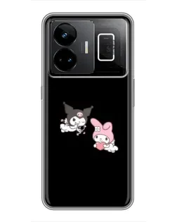 Чехол для Realme GT3 с картинкой «My Melody и Kuromi» Чехол для Realme GT3 с картинкой «My Melody и Kuromi»