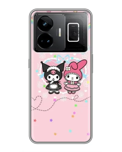 Чехол для Realme GT3 с картинкой «My Melody и Kuromi»