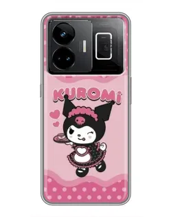 Чехол для Realme GT3 с картинкой «Kuromi в очках» Чехол для Realme GT3 с картинкой «Kuromi в очках»