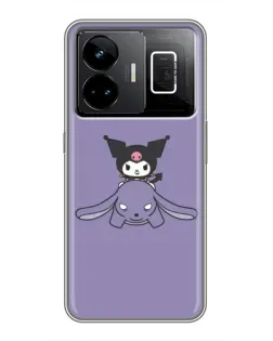 Чехол для Realme GT3 с картинкой «Kuromi на лиловом фоне» Чехол для Realme GT3 с картинкой «Kuromi на лиловом фоне»