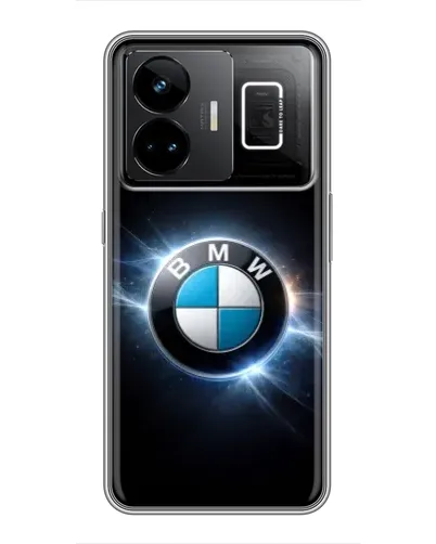 Чехол для Realme GT3 с картинкой «BMW — неоновое сияние»