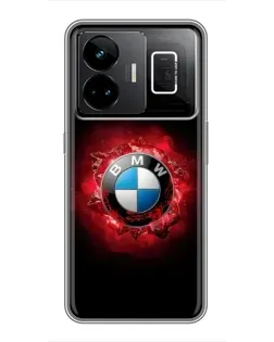 Чехол для Realme GT3 с картинкой «Логотип BMW — вспышка»