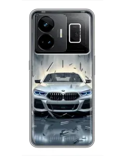 Чехол для Realme GT3 с картинкой «BMW в свете фар»