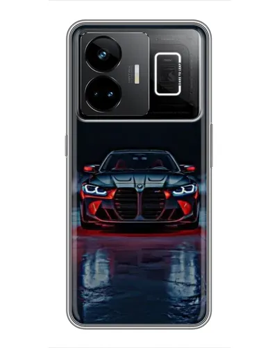 Чехол для Realme GT3 с картинкой «BMW на мокрой дороге»
