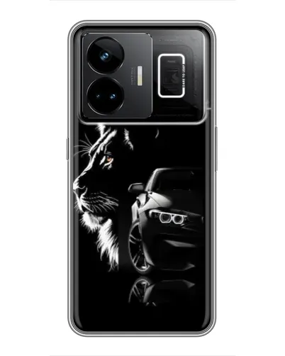 Чехол для Realme GT3 с картинкой «BMW и лев»