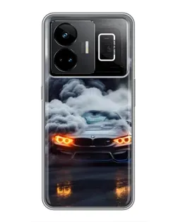 Чехол для Realme GT3 с картинкой «BMW в дыму»