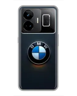 Чехол для Realme GT3 с картинкой «Логотип BMW — минимализм»