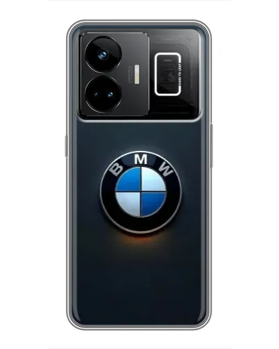 Чехол для Realme GT3 с картинкой «Логотип BMW — минимализм»