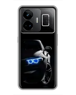 Чехол для Realme GT3 с картинкой «BMW — ночной взгляд»