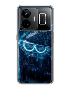Чехол для Realme GT3 с картинкой «BMW под дождем»