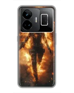Чехол для Realme GT3 с картинкой «BMW — скорость в дожде» Чехол для Realme GT3 с картинкой «BMW — скорость в дожде»
