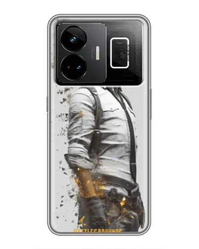 Чехол для Realme GT3 с картинкой «PUBG — боец в пыли»