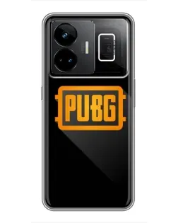 Чехол для Realme GT3 с картинкой «PUBG — рамка лого»