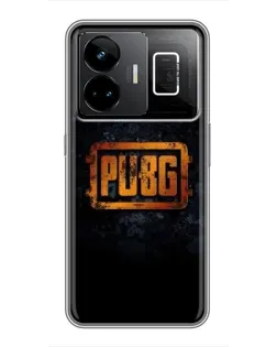 Чехол для Realme GT3 с картинкой «PUBG — золотой логотип»