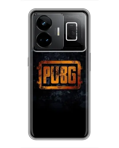 Чехол для Realme GT3 с картинкой «PUBG — золотой логотип»