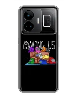 Чехол для Realme GT3 с картинкой «Логотип Among Us» Чехол для Realme GT3 с картинкой «Логотип Among Us»