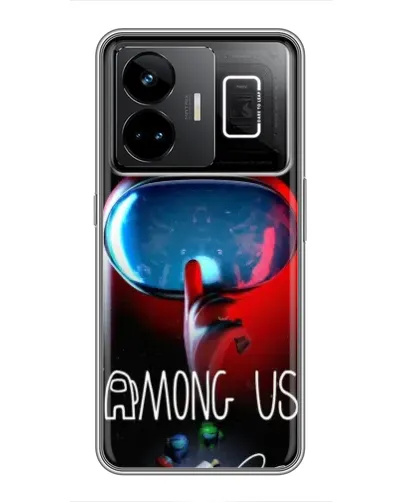 Чехол для Realme GT3 с картинкой «Красный импостер — макро»