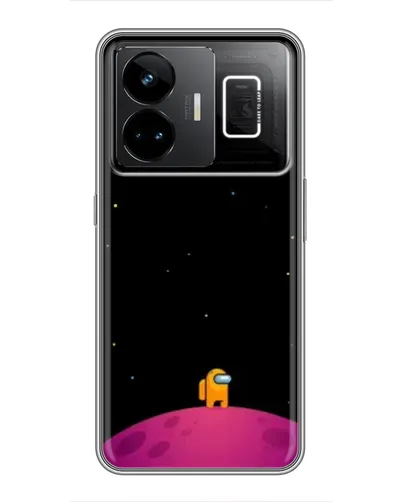 Чехол для Realme GT3 с картинкой «Одинокий герой на планете»