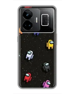 Чехол для Realme GT3 с картинкой «Космический паттерн Among Us» Чехол для Realme GT3 с картинкой «Космический паттерн Among Us»