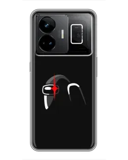 Чехол для Realme GT3 с картинкой «Among Us шлем» Чехол для Realme GT3 с картинкой «Among Us шлем»