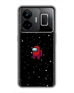 Чехол для Realme GT3 с картинкой «Красный Among Us»