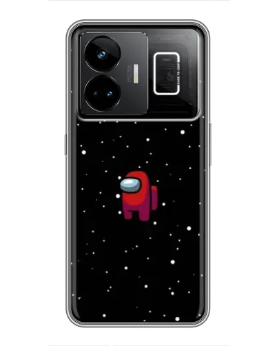 Чехол для Realme GT3 с картинкой «Красный Among Us»