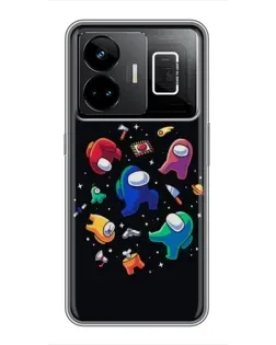 Чехол для Realme GT3 с картинкой «Among Us космос»