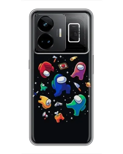 Чехол для Realme GT3 с картинкой «Among Us космос»