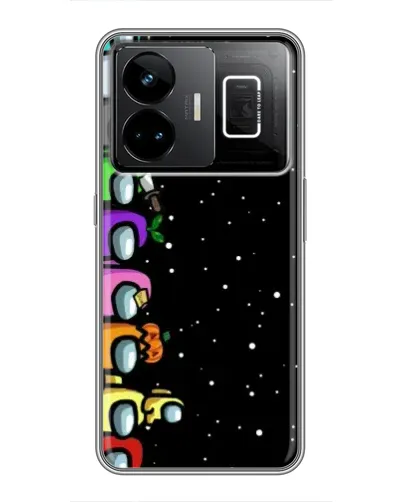 Чехол для Realme GT3 с картинкой «Команда Among Us»