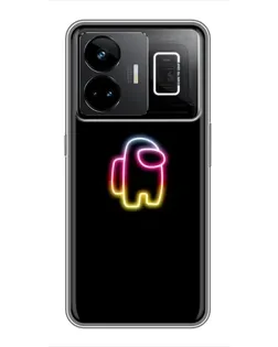 Чехол для Realme GT3 с картинкой «Among Us градиент»
