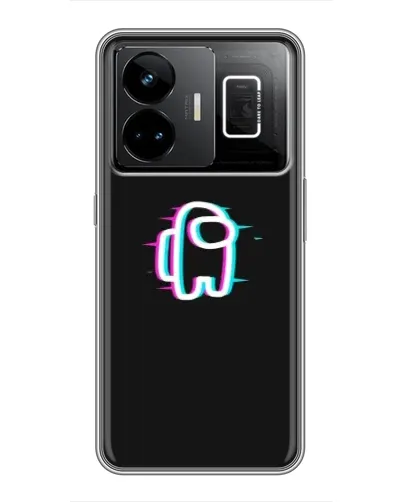 Чехол для Realme GT3 с картинкой «Among Us неон»