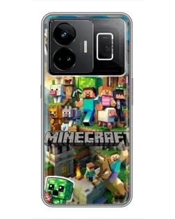 Чехол для Realme GT3 с картинкой «Замок Minecraft» Чехол для Realme GT3 с картинкой «Замок Minecraft»