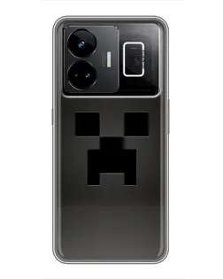 Чехол для Realme GT3 с картинкой «Черный крипер градиент»