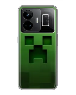 Чехол для Realme GT3 с картинкой «Крипер микро-дизайн»