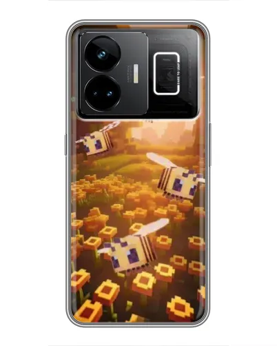 Чехол для Realme GT3 с картинкой «Поле подсолнухов»