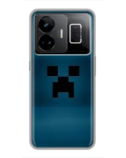 Чехол для Realme GT3 с картинкой «Крипер текстура»