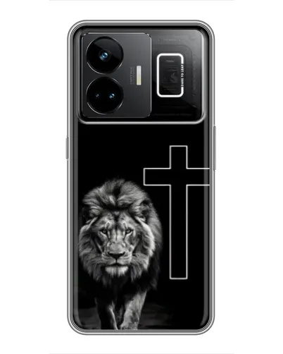 Чехол для Realme GT3 с картинкой «Лев и Крест»