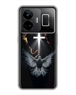 Чехол для Realme GT3 с картинкой «Голубь и Свет»
